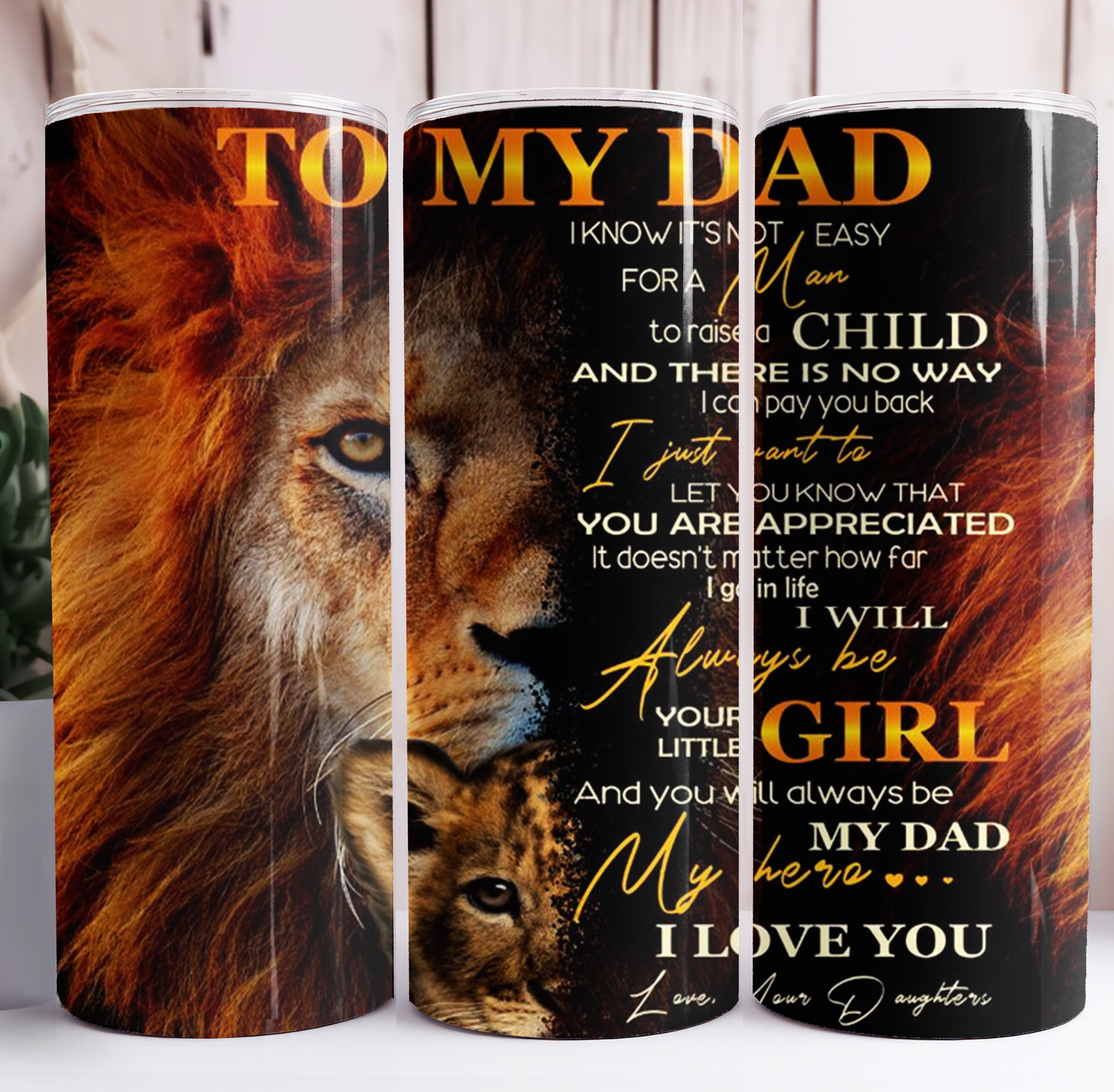 "To Dad From Daughter" Father's Day Tumbler