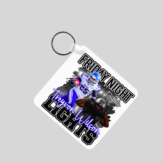 Custom Athletes Square Keychain