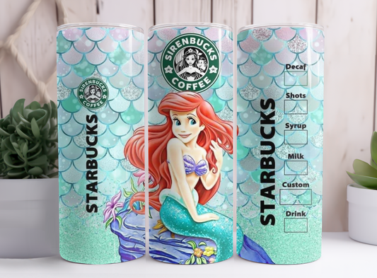 Blue Mermaid Tumbler