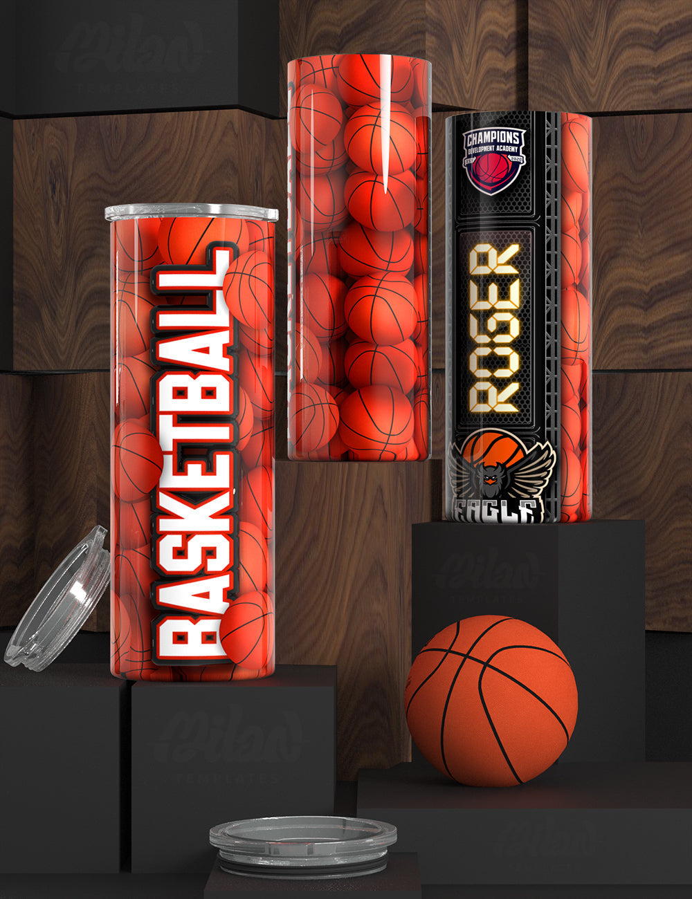 Custom Name Basketball Tumbler