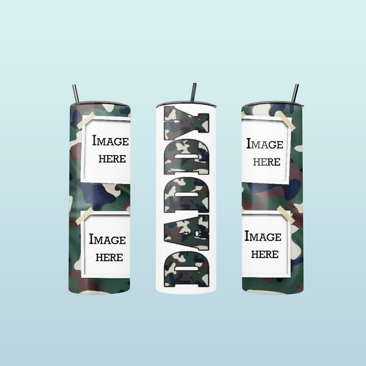 Daddy Custom Camo Tumbler