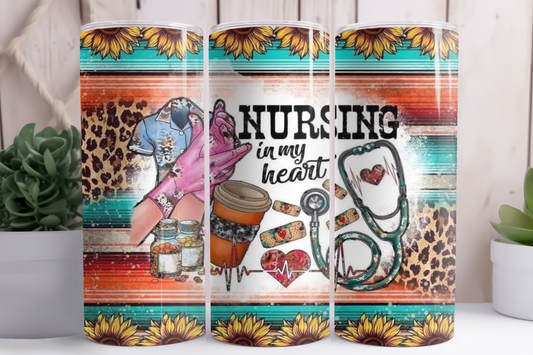 "Nursing In My Heart" Tumbler