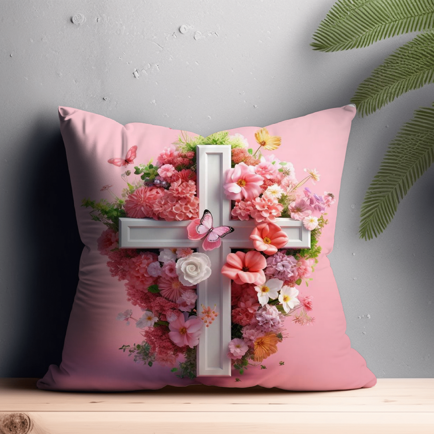 Christian Cross Pillow