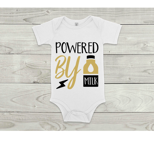 "Powered By Milk" Onesie