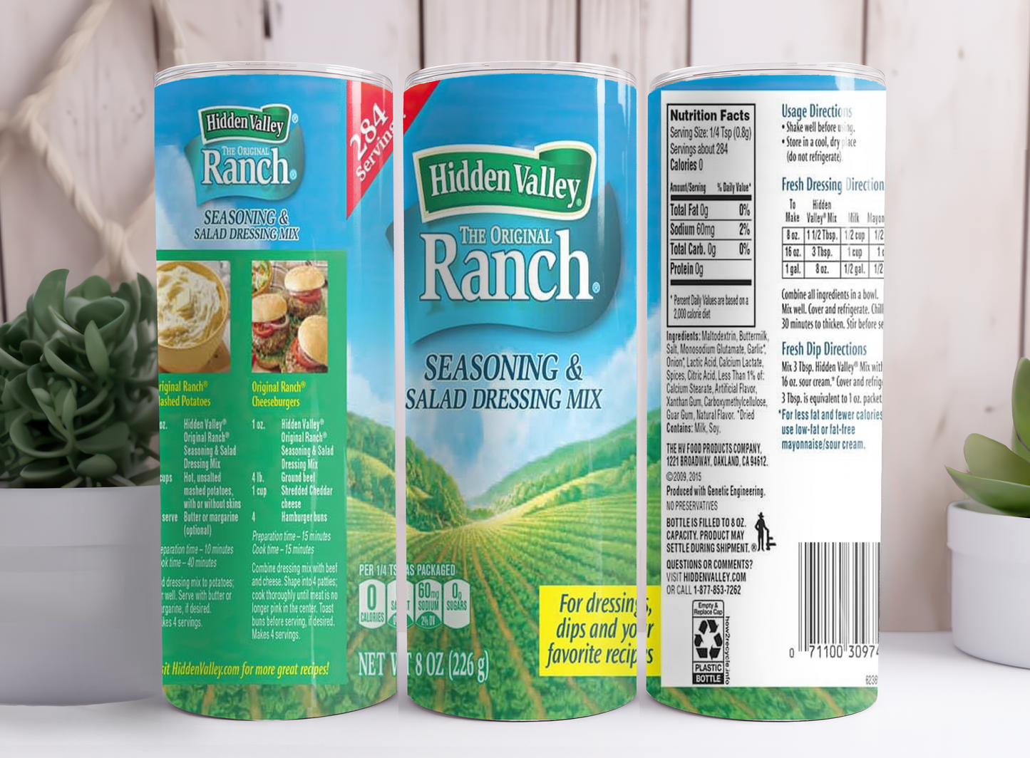 Ranch Dressing Styled Tumbler