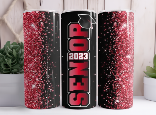 Custom Shimmer Senior Tumbler