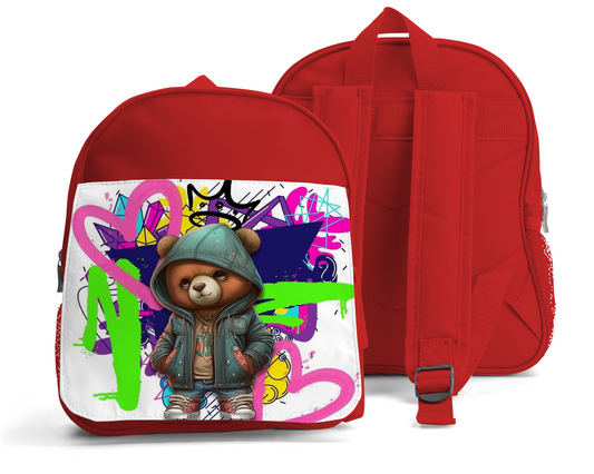 Bear Graffiti Kids Backpack