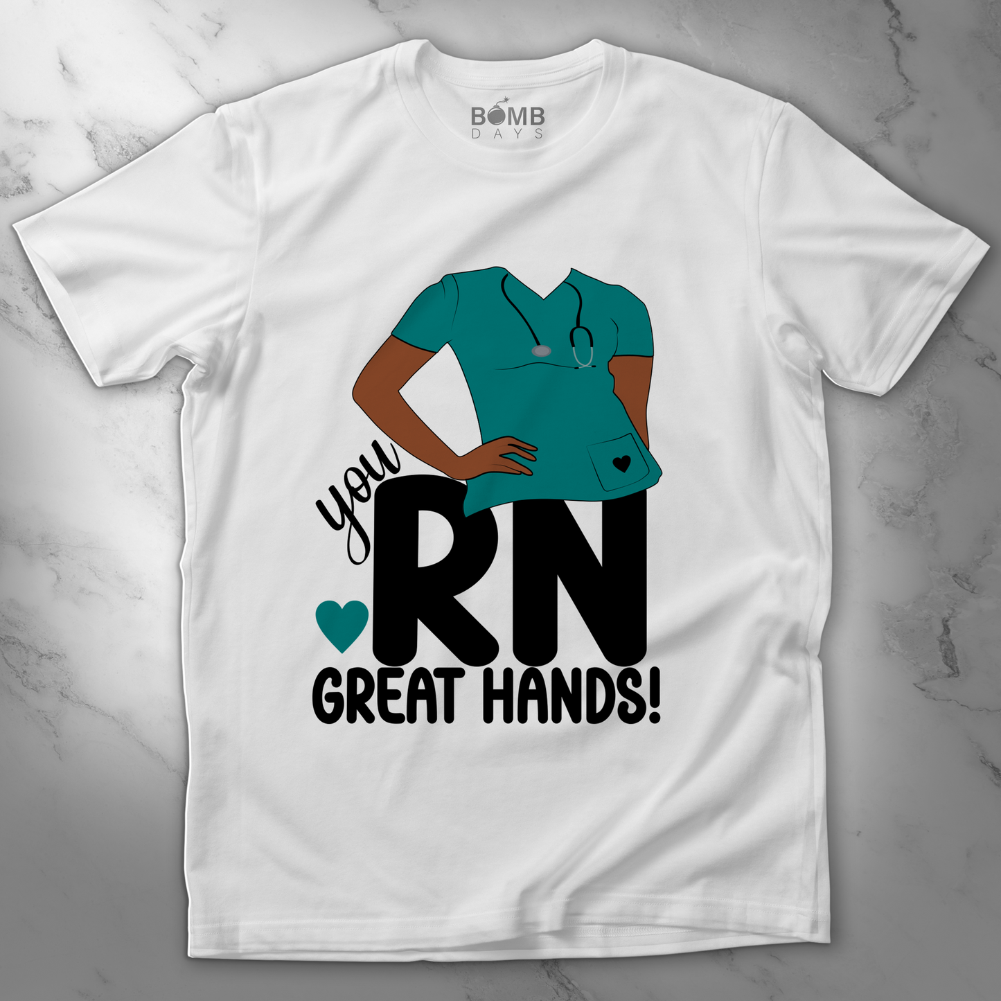 "You're N Good Hands" Registered Nurse Tshirt