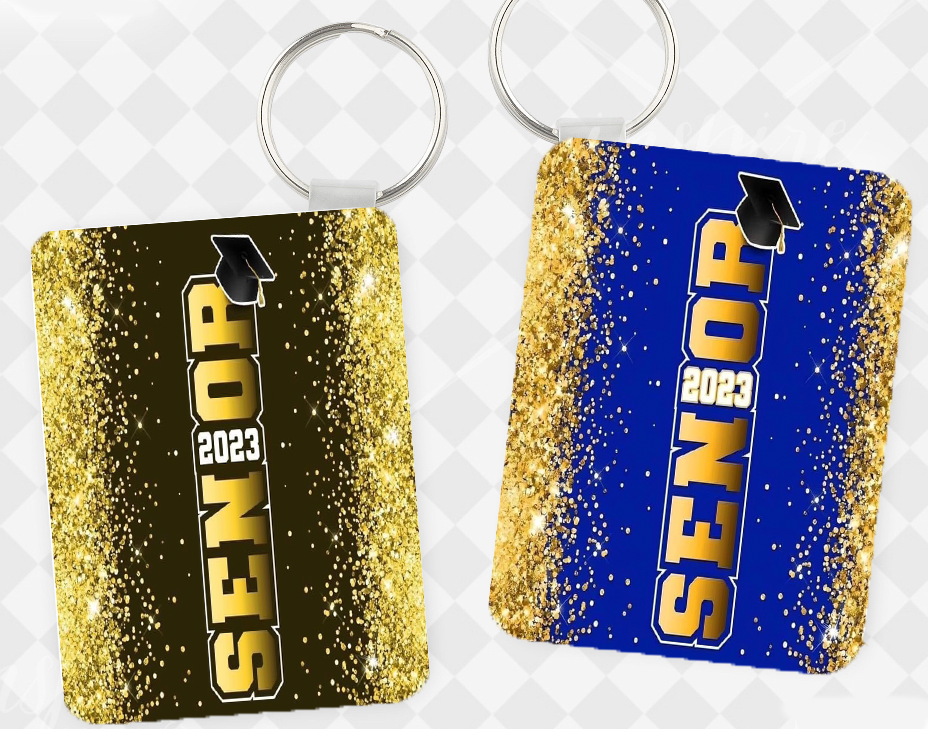 Custom "Sparkly Senior" Keychains