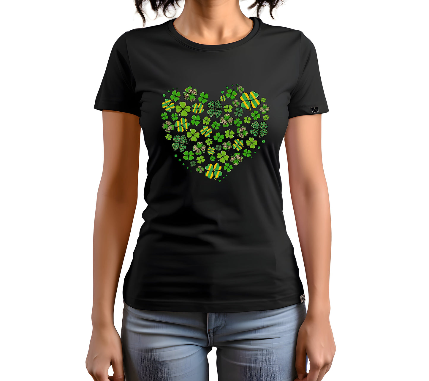 St. Patrick's Day Shamrock Heart Tshirt