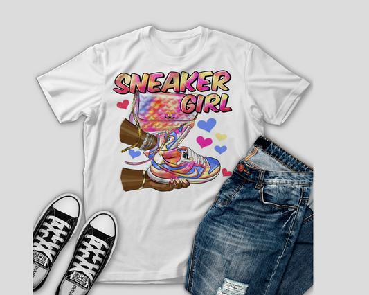 Pink Sneaker Girl Tshirt