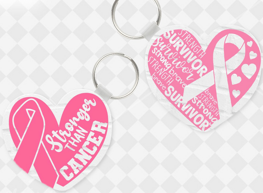 "Stronger Than Cancer" Keychains