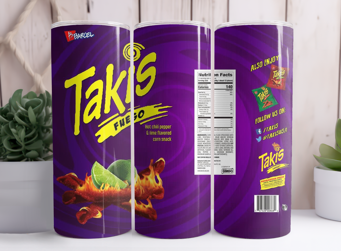 Takis Chips Styled Tumbler