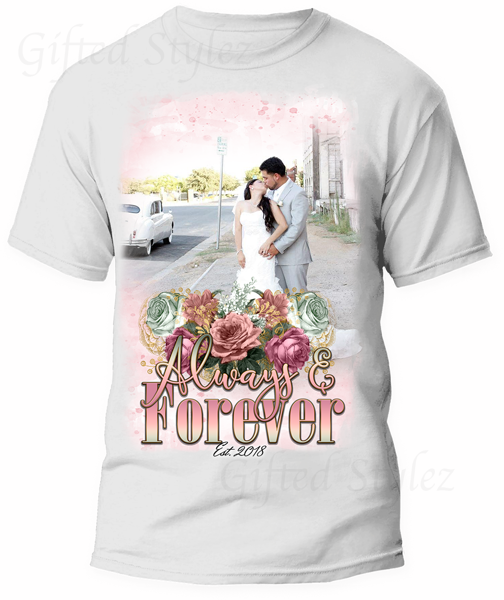 Couples Custom Wedding Tshirt